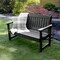 Highwood Usa 4ft Lehigh Garden Bench Outdoor Furniture for Patio, Backyard, Garden AD-BENW2-BKE - alternate 2
